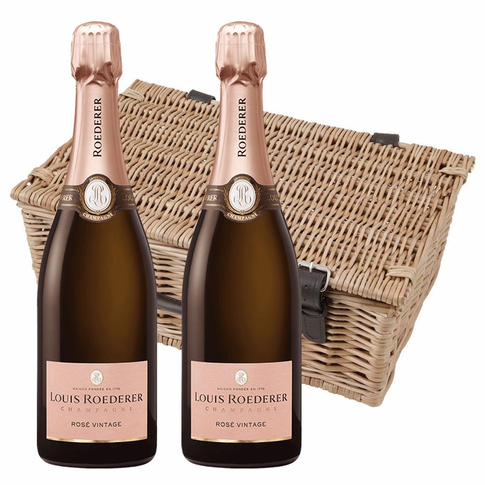 Louis Roederer Vintage Rose 2015 Champagne 75cl Twin Hamper (2x75cl)